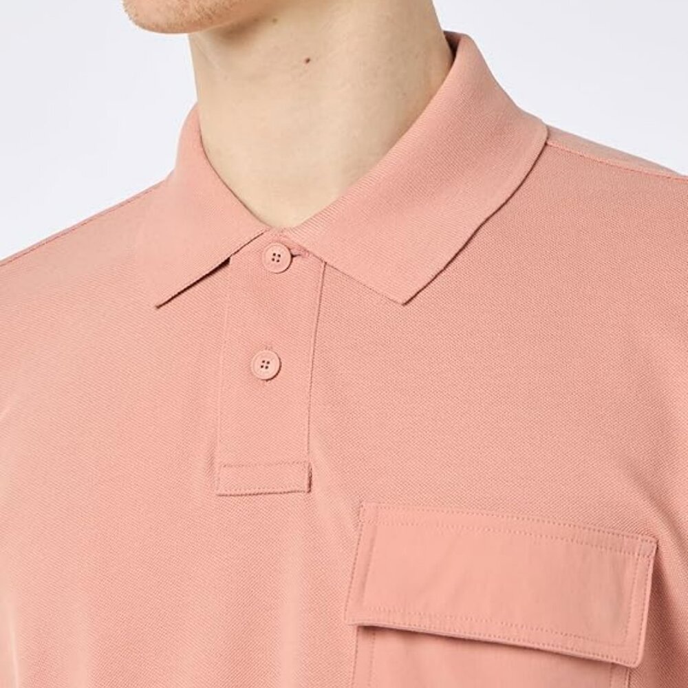 NWT BOSS Men’s XL Pebrid Cotton-Pique Polo Shirt with Contrast-Fabric Pocket - Picture 3 of 4